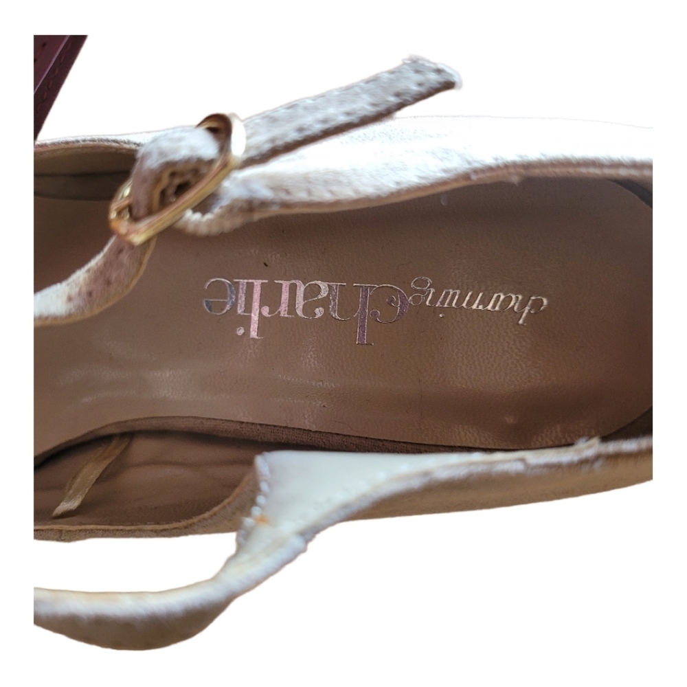 2/$8 Stiletto Heels Beige Strappy Neutral Size 7 - Picture 6 of 7